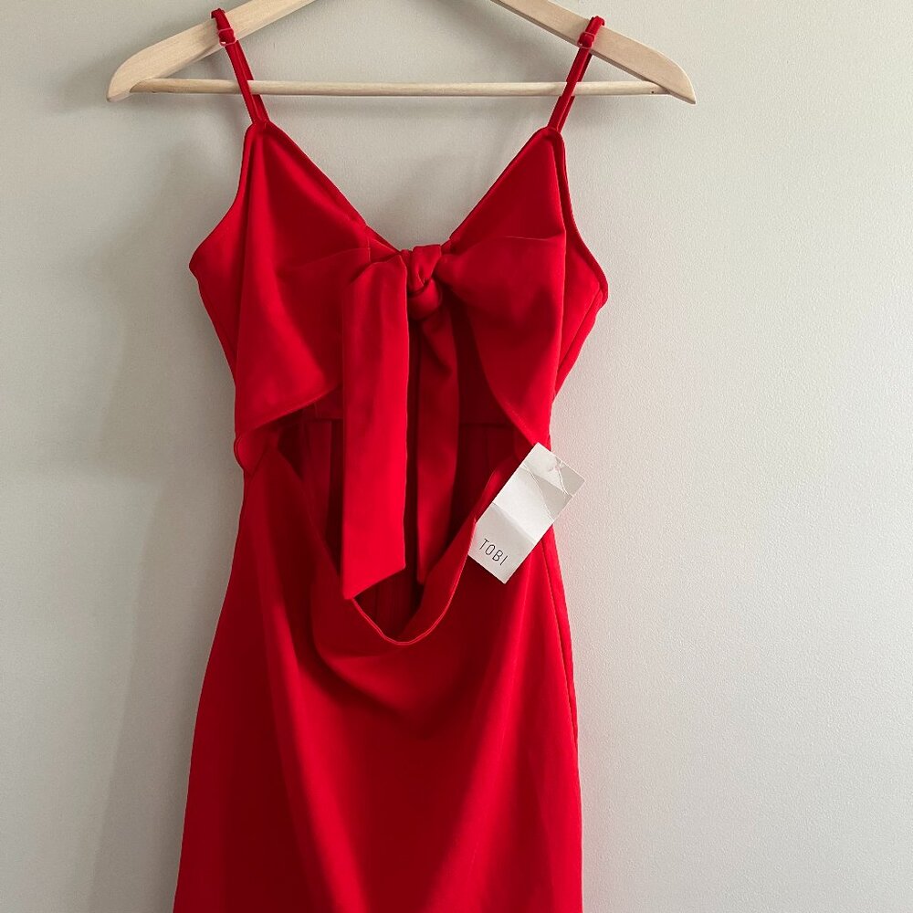 NWT | Tobi Cut Out Tie Front Dress | Size Small